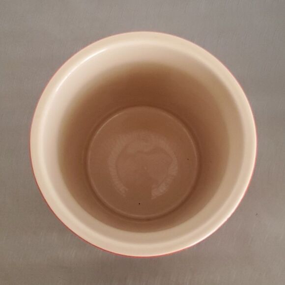 Le Creuset Stoneware Straight Cherry Red Ombre Finish Utensil Crock 6" - Picture 5 of 9